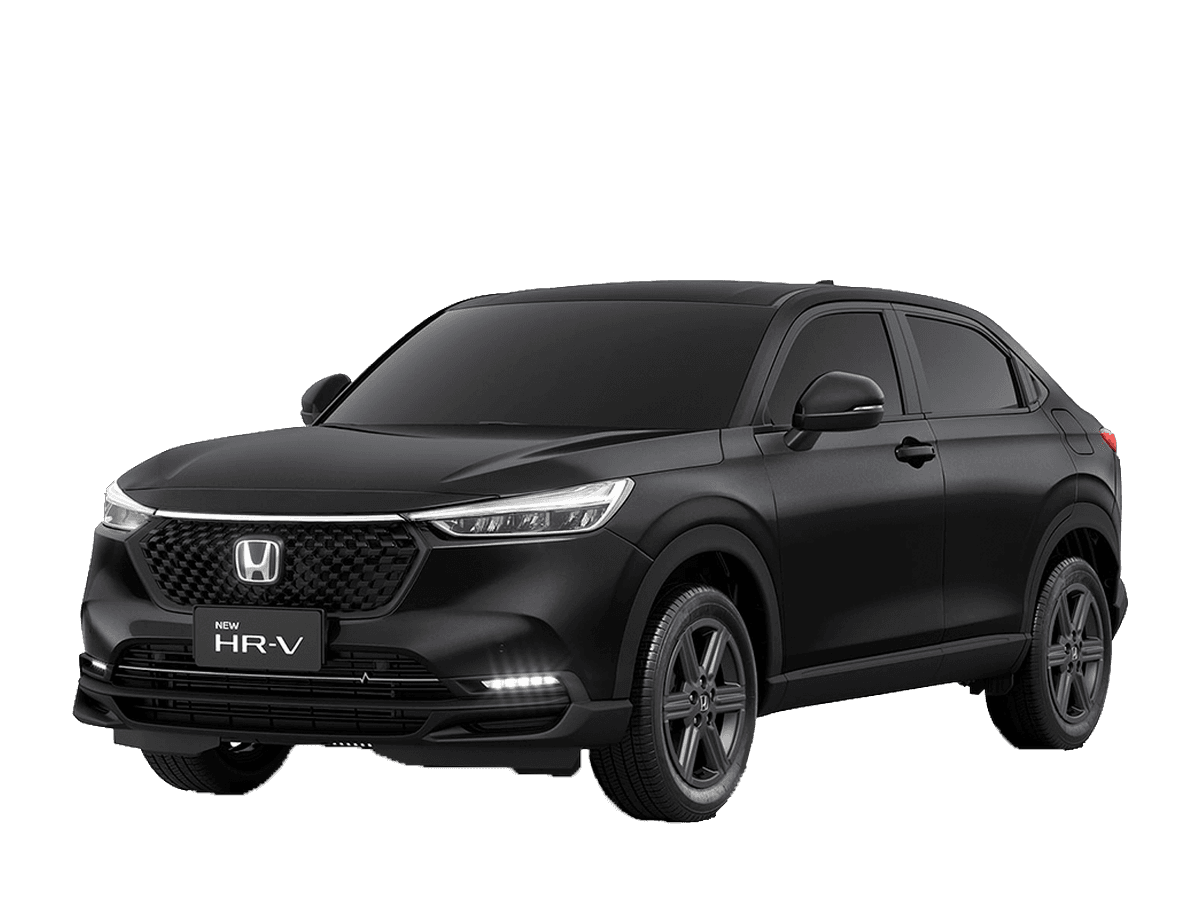 Honda HR-V preto em vista lateral